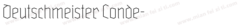 Deutschmeister Conde字体转换